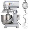 imageHappybuy 30Qt Commercial Food Mixer with Timing Function Commercial Mixer 1250W Stainless Steel Bowl Heavy Duty Electric Food Mixer Commercial with 3 Speeds Adjustable Perfect for Bakery Pizzeria10 Quart