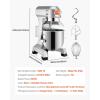 imageHappybuy 30Qt Commercial Food Mixer with Timing Function Commercial Mixer 1250W Stainless Steel Bowl Heavy Duty Electric Food Mixer Commercial with 3 Speeds Adjustable Perfect for Bakery Pizzeria15 Quart