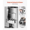 imageHappybuy 30Qt Commercial Food Mixer with Timing Function Commercial Mixer 1250W Stainless Steel Bowl Heavy Duty Electric Food Mixer Commercial with 3 Speeds Adjustable Perfect for Bakery Pizzeria15 Quart