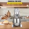 imageHappybuy 30Qt Commercial Food Mixer with Timing Function Commercial Mixer 1250W Stainless Steel Bowl Heavy Duty Electric Food Mixer Commercial with 3 Speeds Adjustable Perfect for Bakery Pizzeria20 Quart