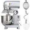 imageHappybuy 30Qt Commercial Food Mixer with Timing Function Commercial Mixer 1250W Stainless Steel Bowl Heavy Duty Electric Food Mixer Commercial with 3 Speeds Adjustable Perfect for Bakery Pizzeria20 Quart