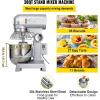 imageHappybuy 30Qt Commercial Food Mixer with Timing Function Commercial Mixer 1250W Stainless Steel Bowl Heavy Duty Electric Food Mixer Commercial with 3 Speeds Adjustable Perfect for Bakery Pizzeria30 Quart