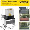 imageHappybuy Automatic Sliding Gate Opener 1400LBS with 2 Remote Controls Gate Operator Hardware Kit for Security Move Speed 43ft Per Min Electric Rolling Driveway Slide Gate Motor1400Lbs