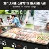 imagePropane Griddle on Cart 36quot Heavy Duty Manual Flat Top Griddle Outdoor Cooking Station with Side Shelves Steel Propane Gas Griddle 4Burners Restaurant Portable Grill  60000 BTU4 Burner Grill with Cart
