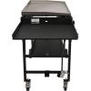 imagePropane Griddle on Cart 36quot Heavy Duty Manual Flat Top Griddle Outdoor Cooking Station with Side Shelves Steel Propane Gas Griddle 4Burners Restaurant Portable Grill  60000 BTU4 Burner Grill with Cart