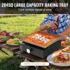 imagePropane Griddle on Cart 36quot Heavy Duty Manual Flat Top Griddle Outdoor Cooking Station with Side Shelves Steel Propane Gas Griddle 4Burners Restaurant Portable Grill  60000 BTU1 Burner Grill