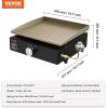 imagePropane Griddle on Cart 36quot Heavy Duty Manual Flat Top Griddle Outdoor Cooking Station with Side Shelves Steel Propane Gas Griddle 4Burners Restaurant Portable Grill  60000 BTU1 Burner Grill