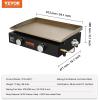 imagePropane Griddle on Cart 36quot Heavy Duty Manual Flat Top Griddle Outdoor Cooking Station with Side Shelves Steel Propane Gas Griddle 4Burners Restaurant Portable Grill  60000 BTU2 Burner Grill