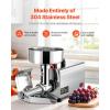 imageVBENLEM 110V Electric Tomato Strainer 370W Commercial Grade Tomato Milling Machine Stainless Steel Tomato Press and Strainer 90160 KgH Pure Copper Motor Food Strainer and Sauce Maker