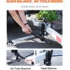 imageVEOVR Weight Distribution Hitch 1000 lbs Weight Distributing Hitches Kit with Sway Control for Trailer 2in Solid Steel Shank 2516 in Alloy Steel Ball Powder Coated Load Leveling Hitch Black1500LBS