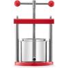 imageVEVOR 044 Gal165L Fruit Wine Press 2 Stainless Steel Barrels Manual Juice Maker Cider Apple Grape Tincture Honey Olive Oil Making Press with THandle for Outdoor Kitchen Home16 Gallon