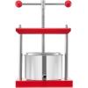 imageVEVOR 044 Gal165L Fruit Wine Press 2 Stainless Steel Barrels Manual Juice Maker Cider Apple Grape Tincture Honey Olive Oil Making Press with THandle for Outdoor Kitchen Home08 Gallon
