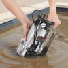 imageVEVOR 1 HP Submersible Sump Pump 5500 GPH Stainless Steel Submersible Sewage Dirty Clean Water Pump with Automatic Float Switch Long Cord 30 ft Max Lift for Pools Garden Pond Flooded Areas