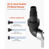 imageVEVOR 1 HP Submersible Sump Pump 5500 GPH Stainless Steel Submersible Sewage Dirty Clean Water Pump with Automatic Float Switch Long Cord 30 ft Max Lift for Pools Garden Pond Flooded Areas