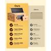 imageVEVOR 10 Frame Deep Brood Bee Hive Box Bee Box Dipped in 100 Beeswax Langstroth Beehive Kit with 10 Frames and Foundations Sheets and Transparent Acrylic Windows for Beekeeping SupplementMedium Super Box