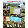 imageVEVOR 10 Quart 12 Volt Portable Mini Freezer Car Compressor Fridge Cooler16QT