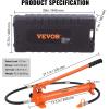 imageVEVOR 10 Ton Porta Power Kit Hydraulic Ram with Pump Car Jack with 46 ft14 m Oil Hose Bent Frame Repair Tool with Storage Case for Automotive Garage Heavy Equipment Mechanic 22046 LBS