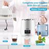 imageVEVOR 11 Gal Water Distiller 03 GalH Distilled Water Maker Machine 750W 099H Timing Set Temp Display 304 Stainless Steel Countertop Distiller Glass Carafe Cleaning Powder 3 Carbon Packs SilverWhite