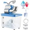 imageVEVOR 110V Commercial Ice Crusher 440LBSH ETL Approved 300W Electric Snow Cone Machine with Dual Blades ampamp Tablecraft Free Flow Pourers Black 12PackBlue