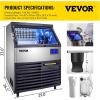 imageVEVOR 110V Commercial Ice Maker 440LBS24H 77LBS Storage Bin2Scoops ampamp Perfectware  PW IcebagsDS100ct 10lb Ice Bags with Drawstring100ct440LBS24H