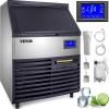 imageVEVOR 110V Commercial Ice Maker 440LBS24H 77LBS Storage Bin2Scoops ampamp Perfectware  PW IcebagsDS100ct 10lb Ice Bags with Drawstring100ct440LBS24H