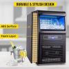 imageVEVOR 110V Countertop Ice Maker 70LB24H 350W Automatic Portable Ice Machine with 11LB Storage 36Pcs per Tray Auto Operation Blue Light Include Water Filter Drain Pipe Scoop