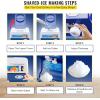 imageVEVOR 110V Electric Shaved Ice Machine 500W Snow Cone Maker Tabletop wAdjustable Ice Texture Ice Shaving Machine 265LBshr for Home and Commerical Use265LBSH500W