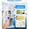 imageVEVOR 110V Electric Shaved Ice Machine 500W Snow Cone Maker Tabletop wAdjustable Ice Texture Ice Shaving Machine 265LBshr for Home and Commerical Use220LBSH250W