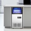 imageVEVOR 110lbs24H Commercial Ice Maker Machine with 2 Water Inlets 36 Ice Cubes in 15 Minutes with 28lbs Large Storage Capacity for Bar Office Restaurant with LED Digital Display ampamp SelfCleaningSilver