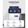 imageVEVOR 110lbs24H Commercial Ice Maker Machine with 2 Water Inlets 36 Ice Cubes in 15 Minutes with 28lbs Large Storage Capacity for Bar Office Restaurant with LED Digital Display ampamp SelfCleaningWhite