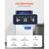 imageVEVOR 110lbs24H Commercial Ice Maker Machine with 2 Water Inlets 36 Ice Cubes in 15 Minutes with 28lbs Large Storage Capacity for Bar Office Restaurant with LED Digital Display ampamp SelfCleaningSilver