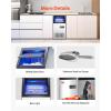 imageVEVOR 110lbs24H Commercial Ice Maker Machine with 2 Water Inlets 36 Ice Cubes in 15 Minutes with 28lbs Large Storage Capacity for Bar Office Restaurant with LED Digital Display ampamp SelfCleaningSilver