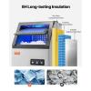 imageVEVOR 110lbs24H Commercial Ice Maker Machine with 2 Water Inlets 36 Ice Cubes in 15 Minutes with 28lbs Large Storage Capacity for Bar Office Restaurant with LED Digital Display ampamp SelfCleaningWhite