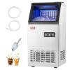 imageVEVOR 110lbs24H Commercial Ice Maker Machine with 2 Water Inlets 36 Ice Cubes in 15 Minutes with 28lbs Large Storage Capacity for Bar Office Restaurant with LED Digital Display ampamp SelfCleaningWhite