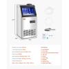 imageVEVOR 110lbs24H Commercial Ice Maker Machine with 2 Water Inlets 36 Ice Cubes in 15 Minutes with 28lbs Large Storage Capacity for Bar Office Restaurant with LED Digital Display ampamp SelfCleaningSilver