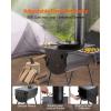 imageVEVOR 118quot Camping Wood Stove Portable Alloy Steel Tent Stove with 3000in Firebox Outdoor Heating ampamp Cooking Stove with Chimney Pipes ampamp Gloves Includes 8 Pipes for Efficient Heating