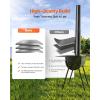 imageVEVOR 118quot Camping Wood Stove Portable Alloy Steel Tent Stove with 3000in Firebox Outdoor Heating ampamp Cooking Stove with Chimney Pipes ampamp Gloves Includes 8 Pipes for Efficient Heating