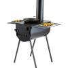 imageVEVOR 118quot Camping Wood Stove Portable Alloy Steel Tent Stove with 3000in Firebox Outdoor Heating ampamp Cooking Stove with Chimney Pipes ampamp Gloves Includes 8 Pipes for Efficient Heating