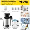 imageVEVOR 11Gal Water Distiller 03GalH Distilled Water Maker Machine 750W 099H Timing Dual Temp Display 304 Stainless Steel Countertop Distiller Glass Carafe Cleaning Powder 3 Carbon Packs RedTiming and Dual Temp Display