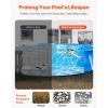 imageVEVOR 12 Foot Round Pool Liner Pad for Above Ground Swimming Pool Heavy Duty Above Ground Pool Pad Mat Protect Pool Liners Prevent Punctures and Weed Barriers Durable Geotextile Material