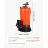 imageVEVOR 12 HP Submersible Trash Pump 2000 GPH 120V Cast Iron Submersible Sump Sewage Pump with 2 in Discharge 39 ft Max Lift Drain Dirty Clean Water for Pools Garden Pond Basement Flooded Area