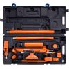 imageVEVOR 12 Ton Porta Power Kit Hydraulic Ram with Pump with 46 ft14 m Oil Hose Portable Hydraulic Jack with Storage Case for Automotive Garage Farm Mechanic 26455 LBS12 Ton