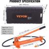 imageVEVOR 12 Ton Porta Power Kit Hydraulic Ram with Pump with 46 ft14 m Oil Hose Portable Hydraulic Jack with Storage Case for Automotive Garage Farm Mechanic 26455 LBS12 Ton