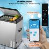 imageVEVOR 12 Volt Car Refrigerator Fridge 15 L Single Zone Portable Freezer 468 Adjustable Range 1224V DC and 100240V AC Compressor Cooler for Outdoor Camping RV Grey74QT