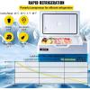 imageVEVOR 12 Volt Car Refrigerator Fridge 15 L Single Zone Portable Freezer 468 Adjustable Range 1224V DC and 100240V AC Compressor Cooler for Outdoor Camping RV Grey23QT