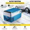 imageVEVOR 12 Volt Car Refrigerator Fridge 15 L Single Zone Portable Freezer 468 Adjustable Range 1224V DC and 100240V AC Compressor Cooler for Outdoor Camping RV Grey23QT