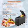 imageVEVOR 12 Volt Car Refrigerator with Ice Maker 35Liter37qt Electric Cooler Car Freezer 468 Adjustable Temperature Car Refrigerator with Casters for Camping Travel Outdoor Home9QT8L