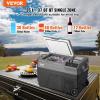 imageVEVOR 12 Volt Car Refrigerator with Ice Maker 35Liter37qt Electric Cooler Car Freezer 468 Adjustable Temperature Car Refrigerator with Casters for Camping Travel Outdoor Home37QT