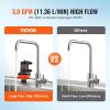 imageVEVOR 12V Diaphragm Pump 3 GPM 1136 Lmin 4Chamber 12 Volt DC Water Pump with Automatic Pressure Switch 40100 PSI Adjustable 55 PSI 12 MNPT Port for RV Yacht Food Truck Camper Marine12V  30GPM  55PSIAdjustable