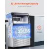 imageVEVOR 160lbs24H Commercial Ice Maker 55 Ice Cubes in 15 Minutes Freestanding Ice Maker Machine with 33lbs Large Storage Capacity for Bar Office Restaurant with LED Digital Display ampamp SelfCleaningWhite